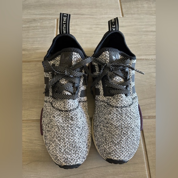 Adidas NMD R1 CHAMPS EXCLUSIVE Burgundy Black and White - Picture 5 of 6